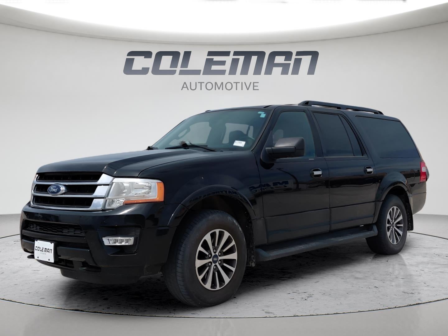 2017 Ford Expedition EL XLT 4WD in Shadow Black — front three-quarter view