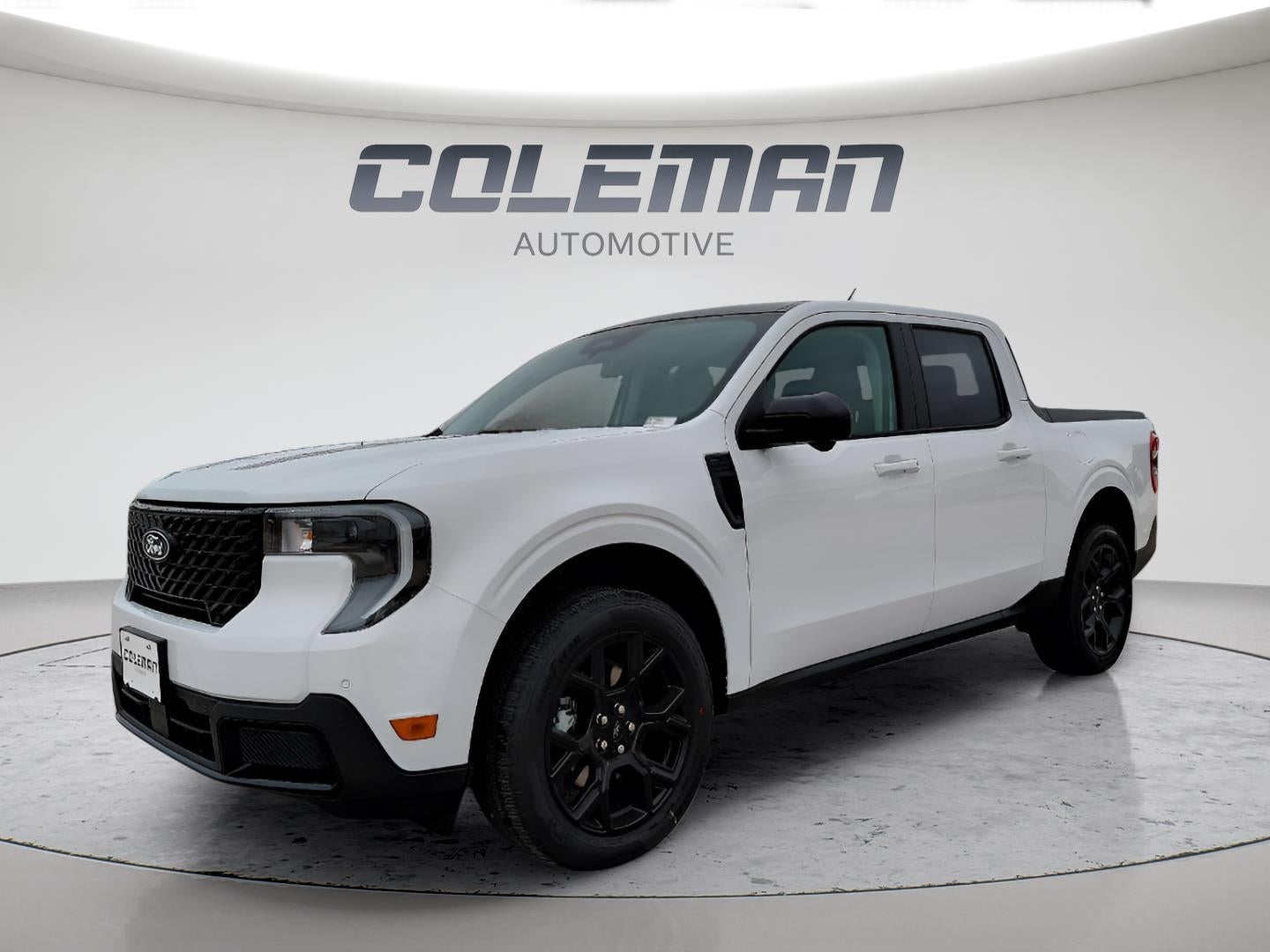 2026 Ford Maverick LARIAT in White — front three-quarter view