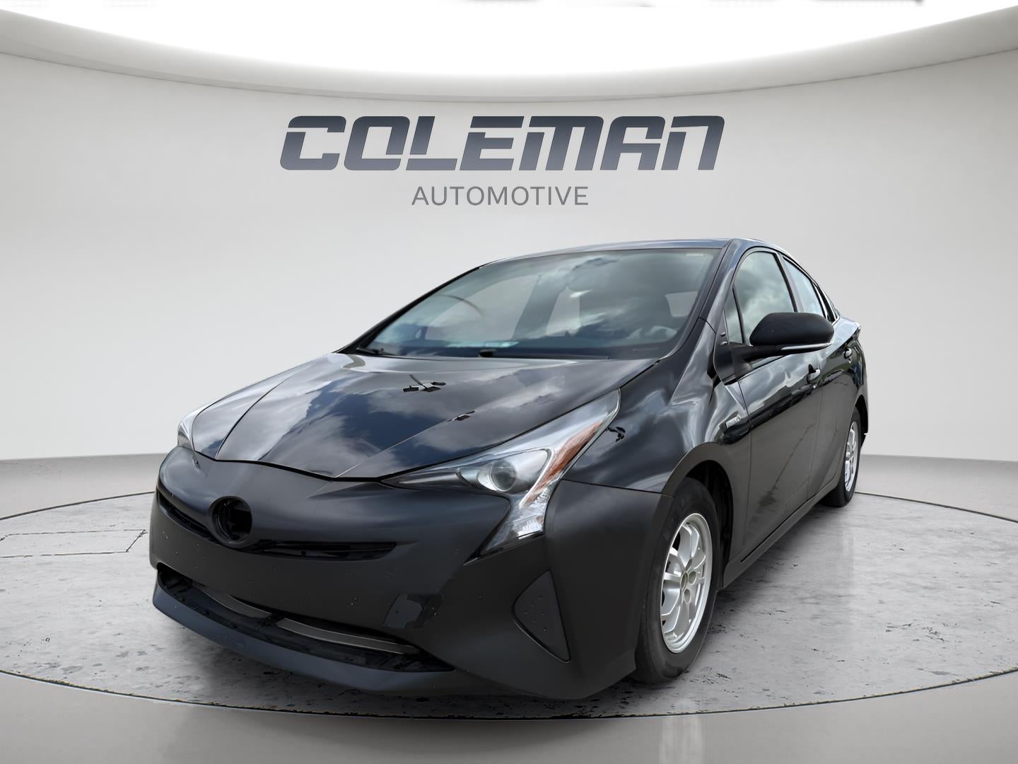 2016 Toyota Prius Two in Midnight Black Metallic — front three-quarter view